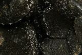 Septarian Dragon Egg Geode - Black Crystals #177398-2